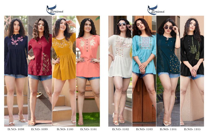 Seriema Glazier 5 New Designer Fancy Wear Ladies Top Collection